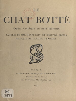 cover image of Le chat botté